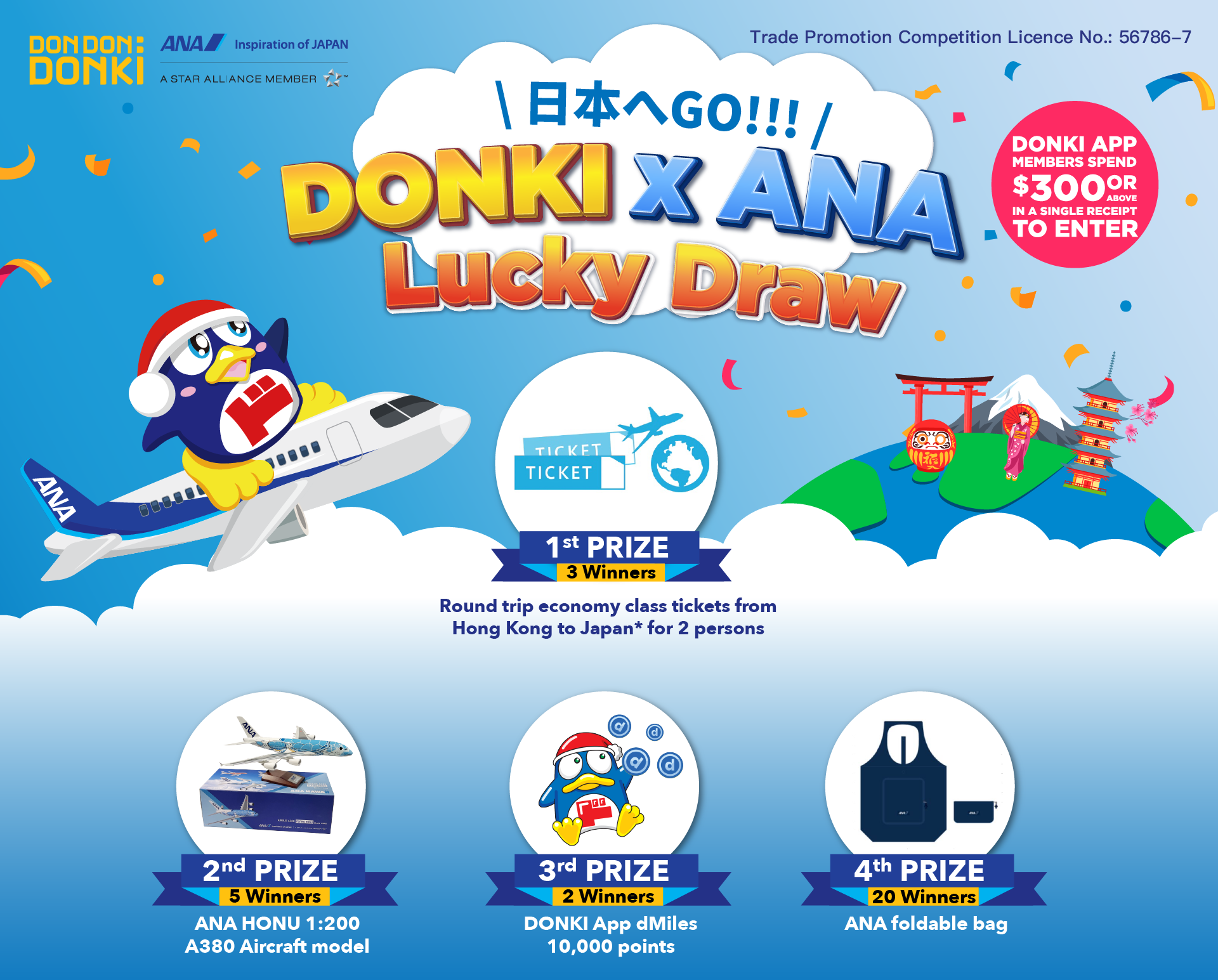 日本へGO!!! DONKI x ANA Lucky Draw